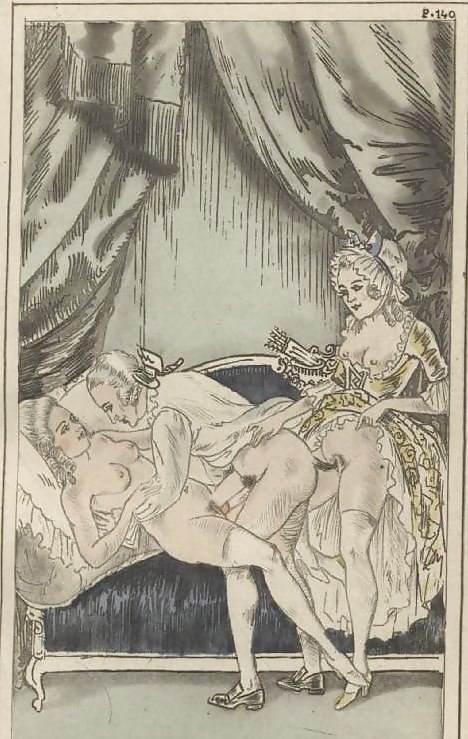Vintage Erotic Drawings 12 #32855403