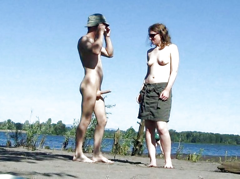 Caught erecting at nude beach #23903308