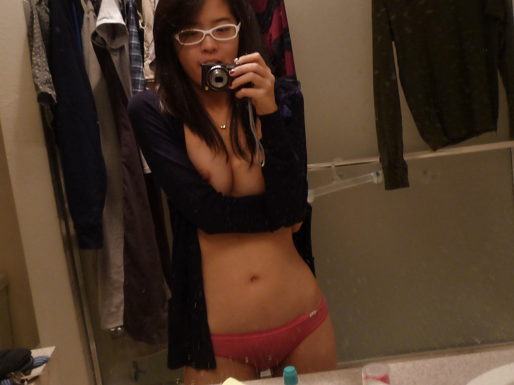 Sexy asian teen with glasses #30188162