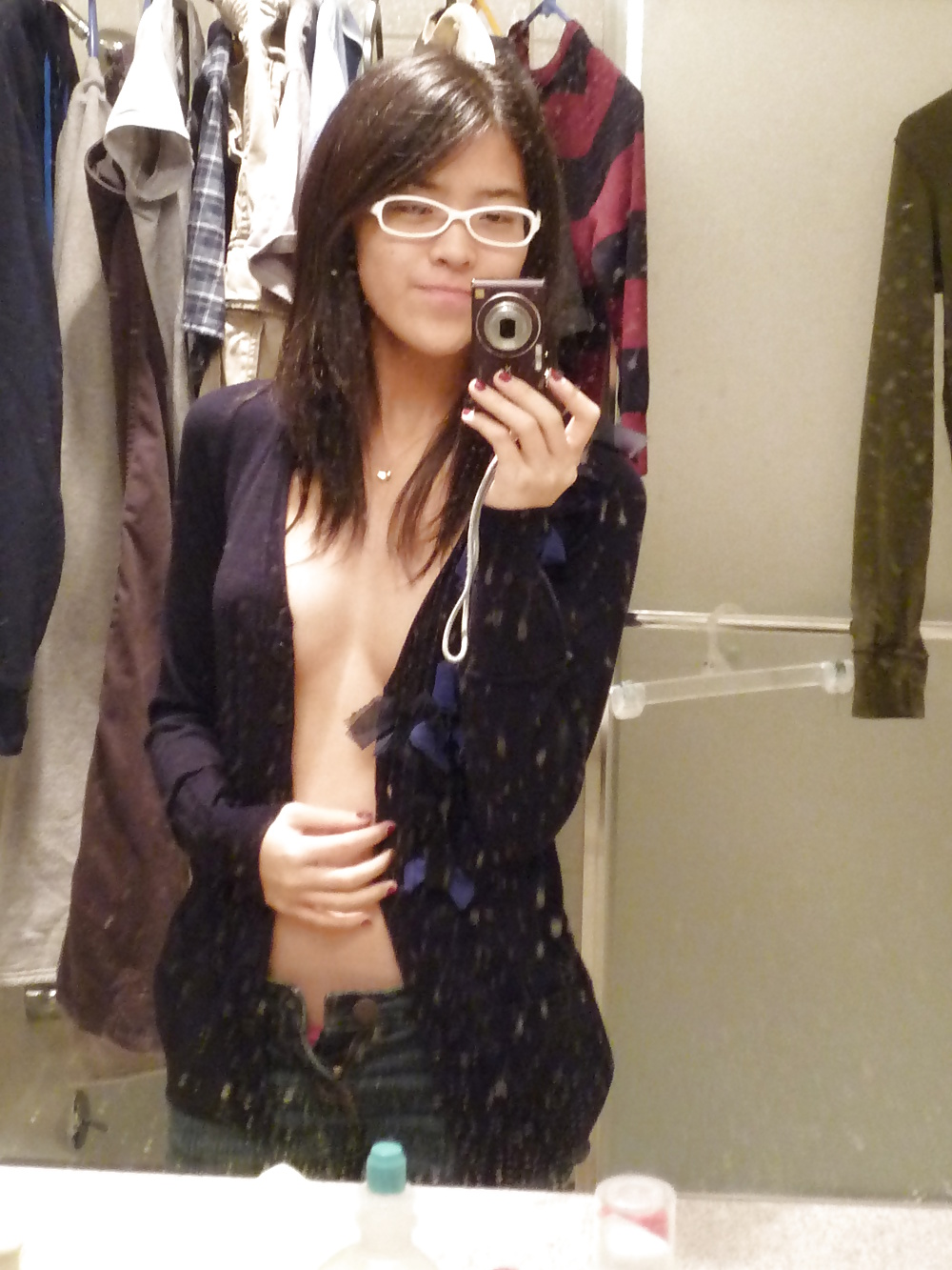 Sexy asian teen with glasses #30188198