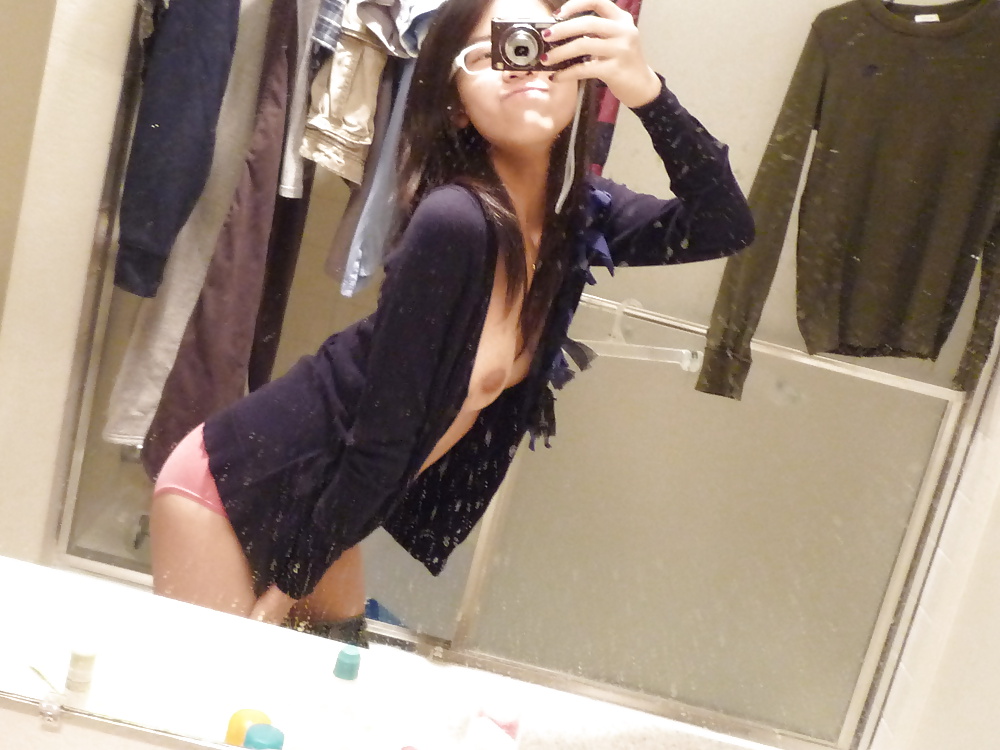 Sexy asian teen with glasses #30188284