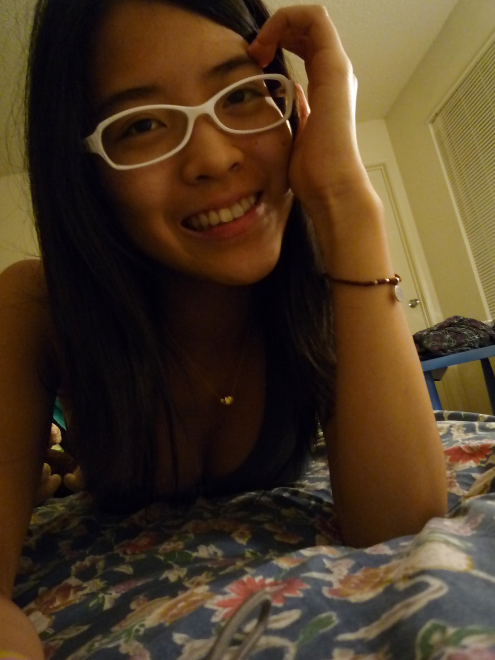 Sexy asian teen with glasses #30188331