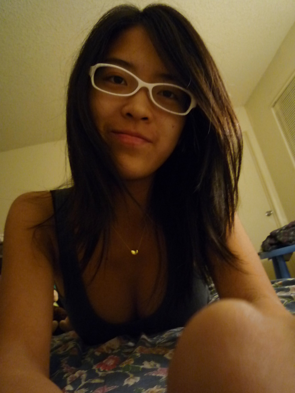 Sexy asian teen with glasses #30188339
