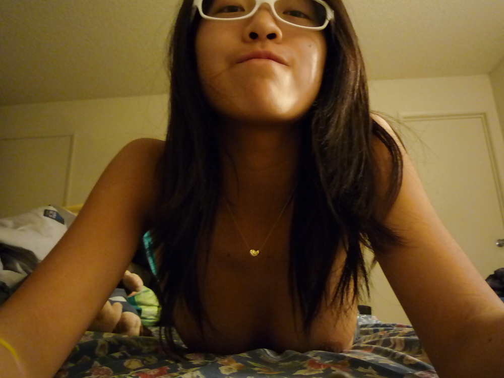 Sexy asian teen with glasses #30188391