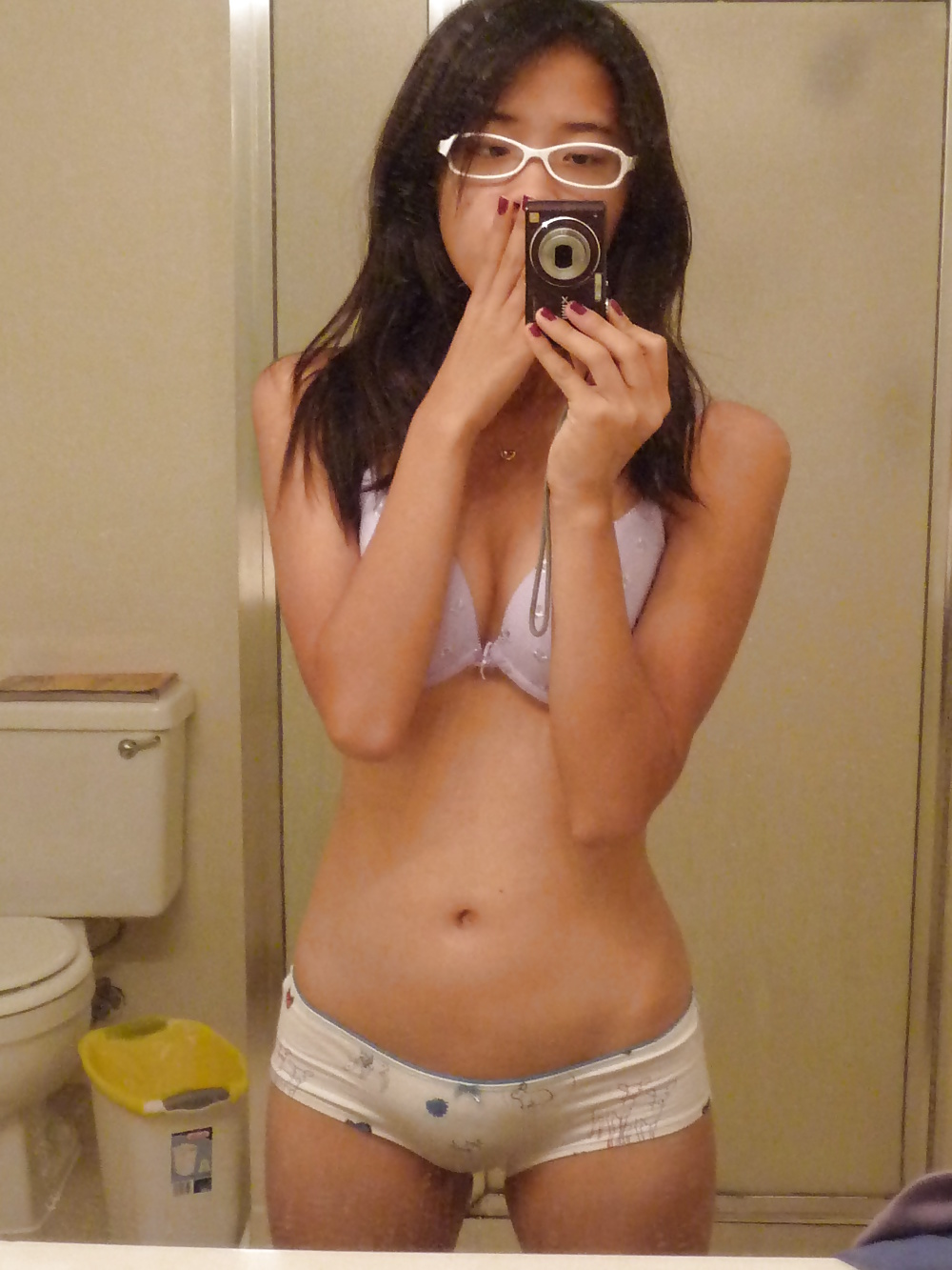 Sexy asian teen with glasses #30188403