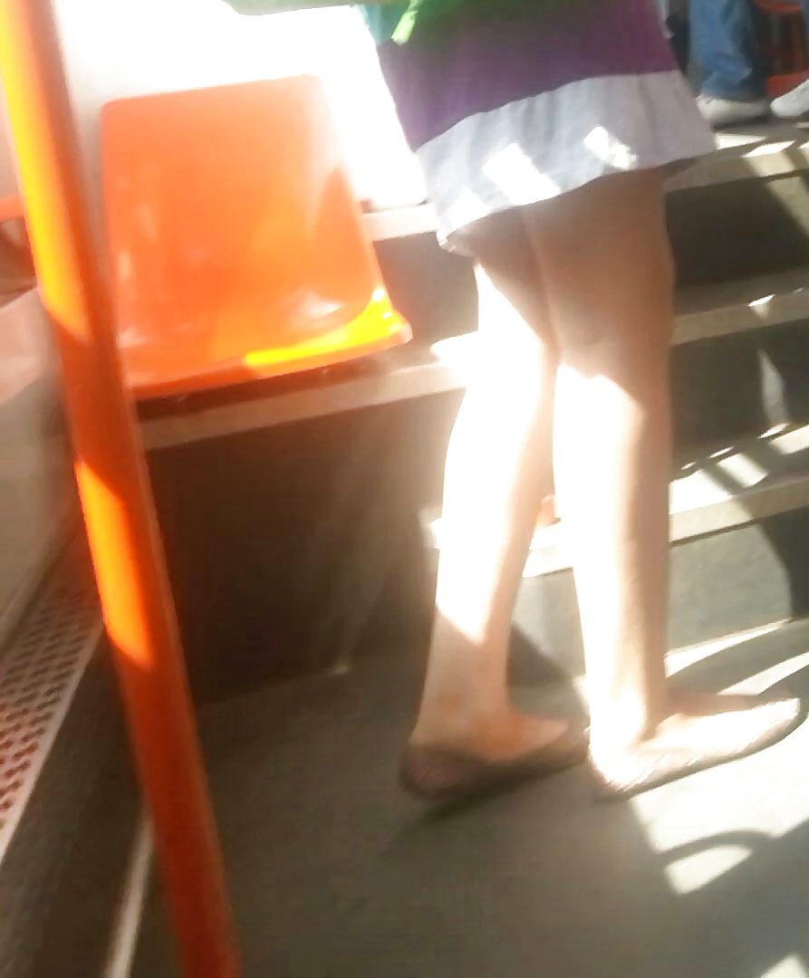 Spy sexy teens in bus feet, face and ass romanian #28400155