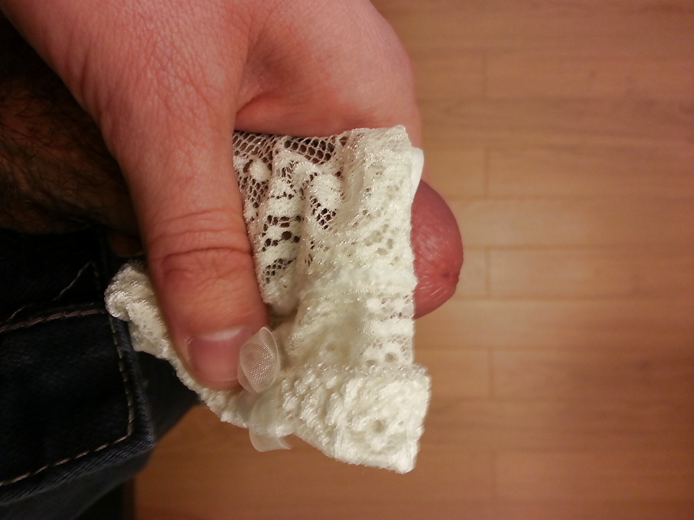 Playing with my wife's thongs #35990832