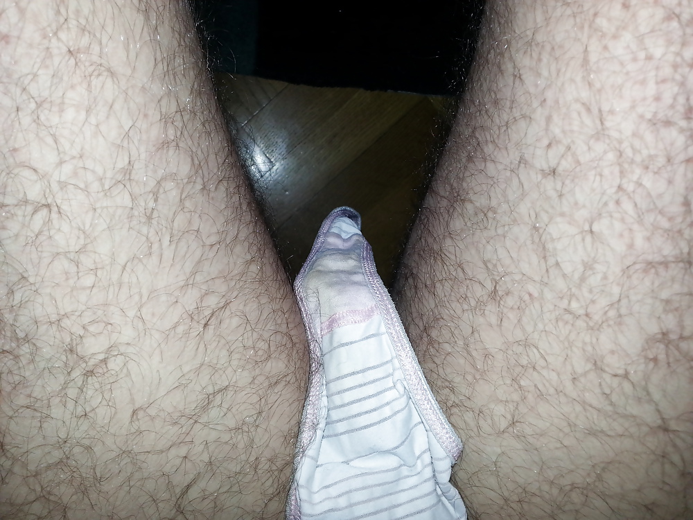 Playing with my wife's thongs #35990842