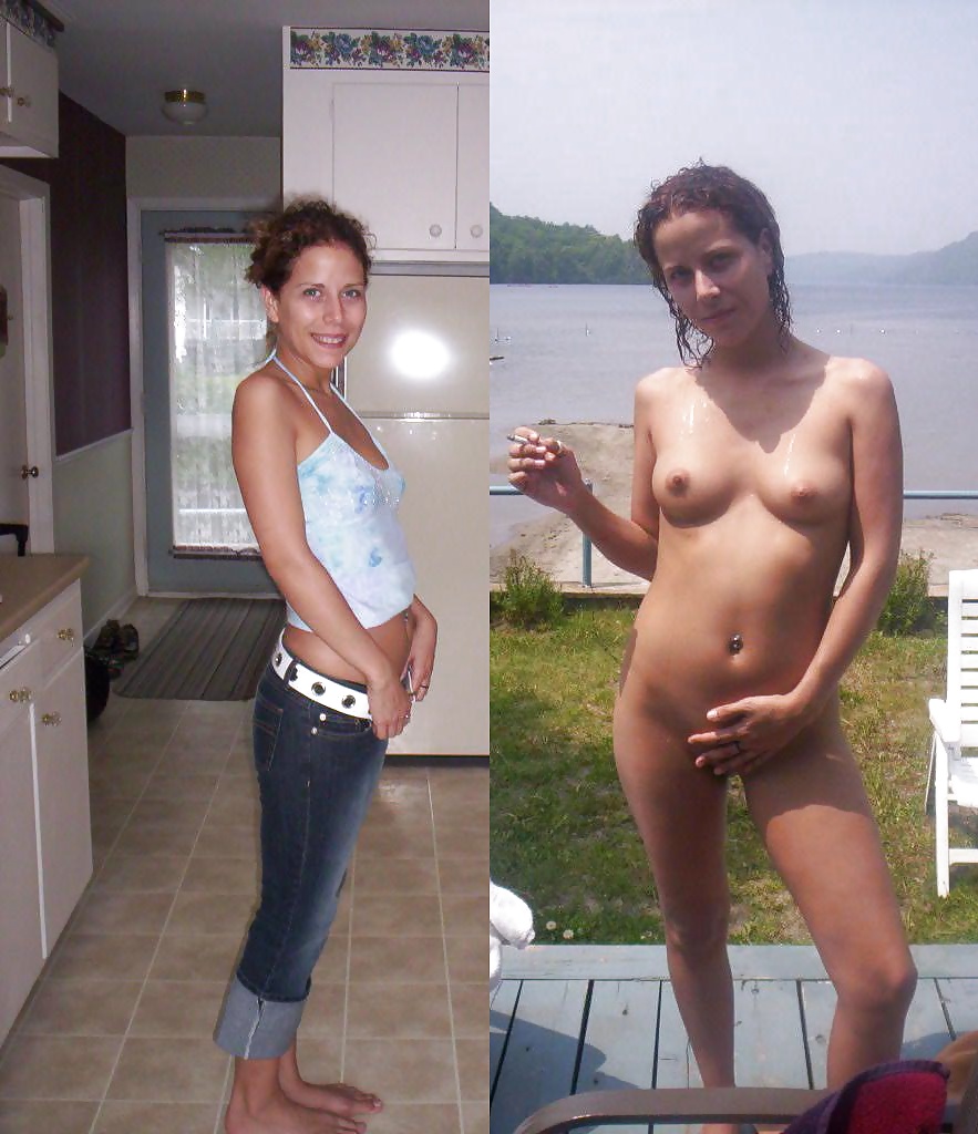 Teens dressed undressed Before and after #39568814