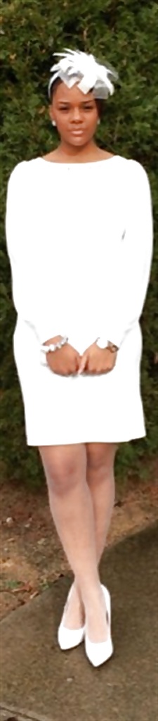 Ebony Babes Wearing White Stockings & Pantyhose #25159576