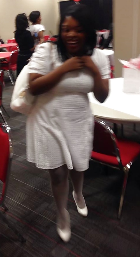 Ebony Babes Wearing White Stockings & Pantyhose #25159712