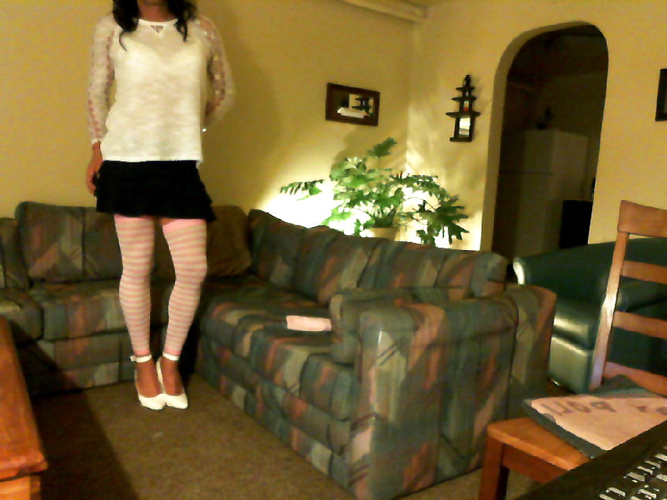 CD Lisa love in her new pink stockings and 5 inch heels #25331115