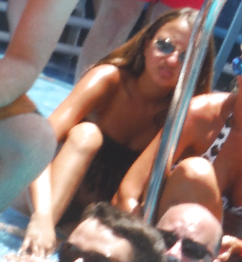 Cute Italian teen butt & ass at bikini pool  #29000666