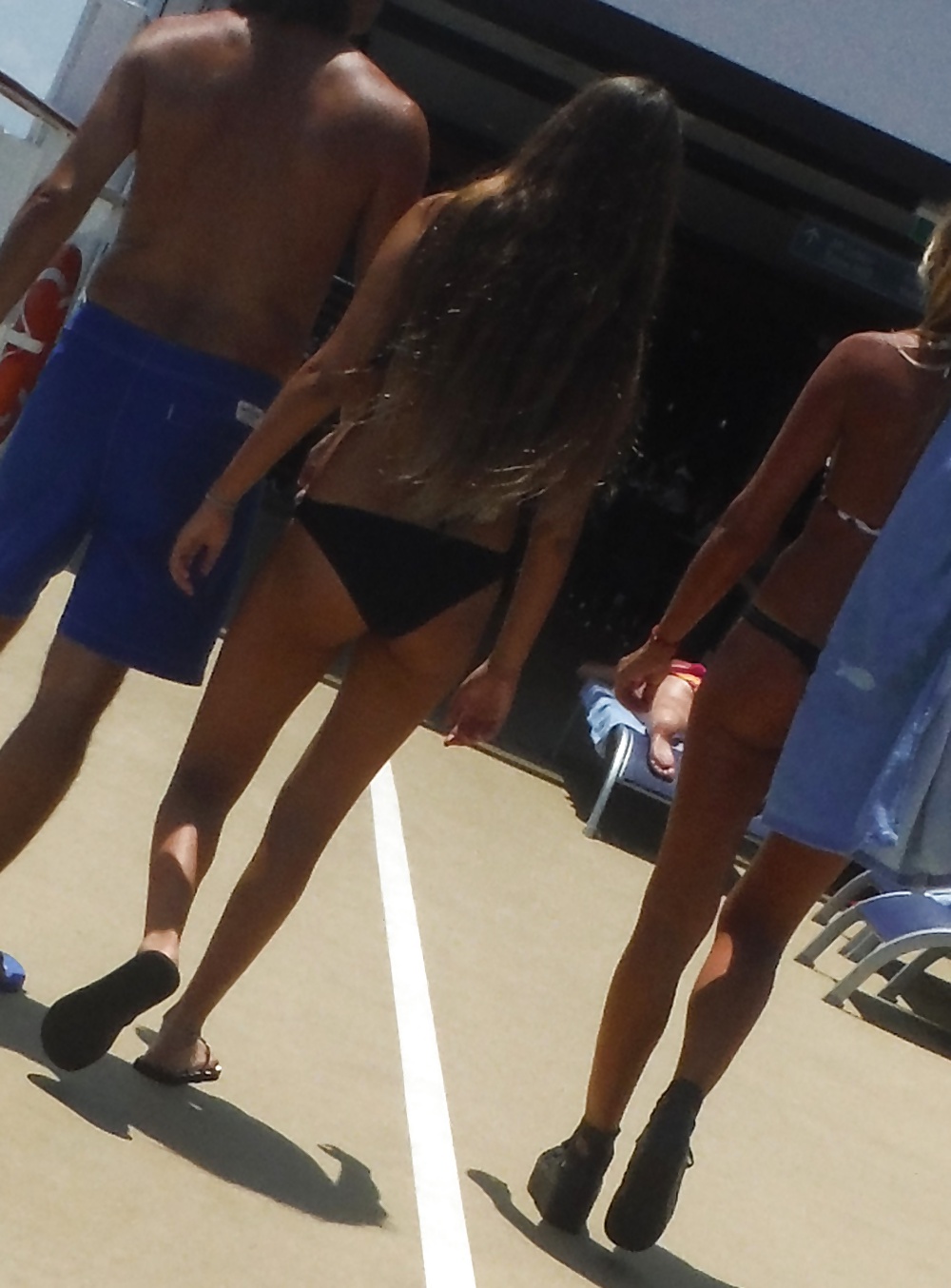 Cute Italian teen butt & ass at bikini pool  #29000753