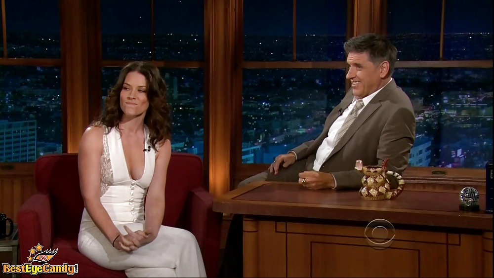 Evangeline Lilly HOT in WHITE OVERALL #25998490