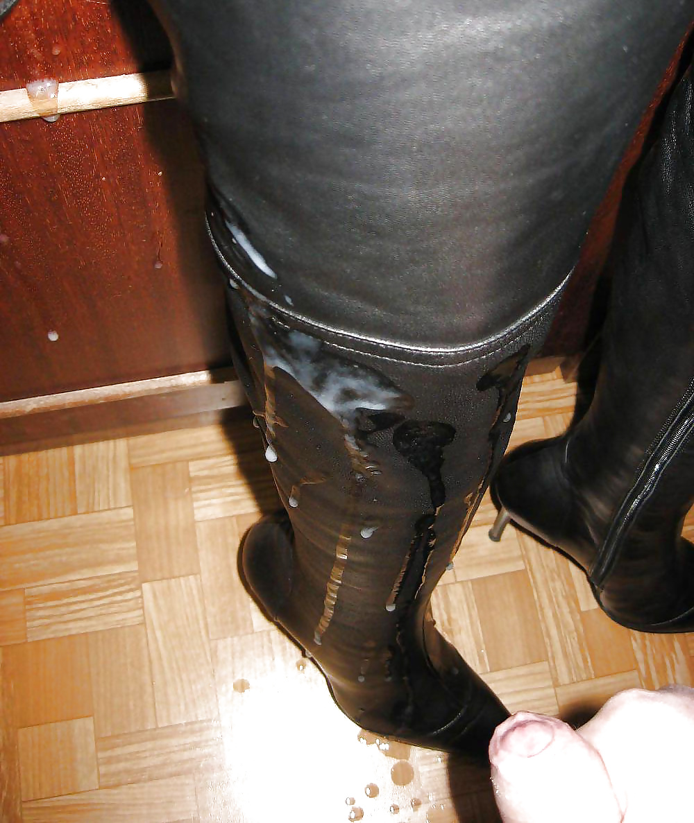 You're allowed to cum only on my boots fucking bitch! #28654237