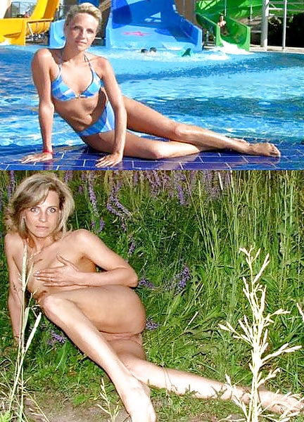 Real Amateur Housewives - Swimsuit Then Naked 6 #29525628