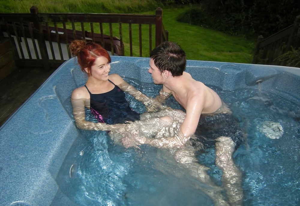 Couple fuck in jacuzzi in a swimsuit #28204007