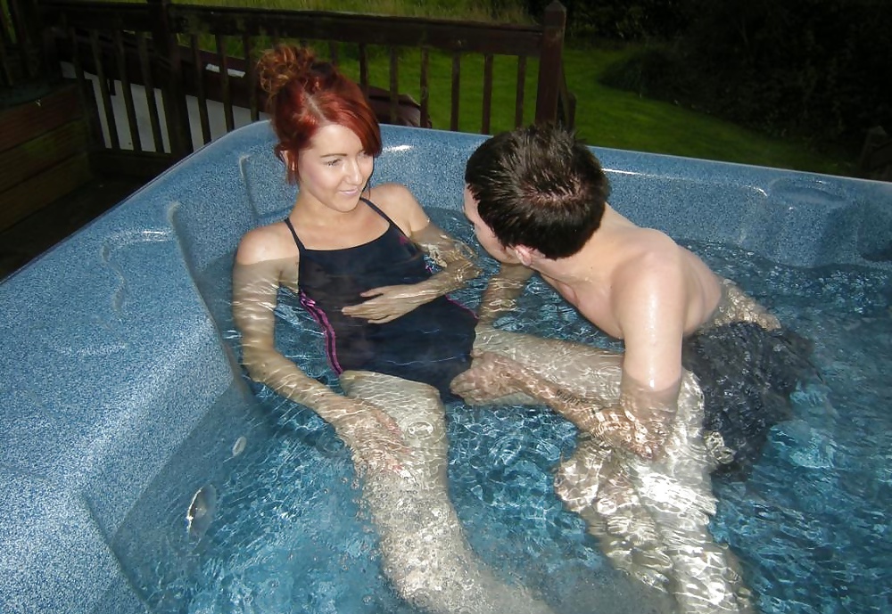 Couple fuck in jacuzzi in a swimsuit #28204022