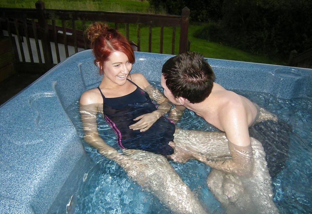 Couple fuck in jacuzzi in a swimsuit #28204035