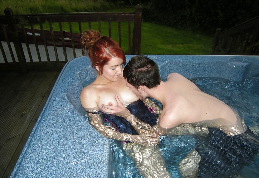 Couple fuck in jacuzzi in a swimsuit #28204049