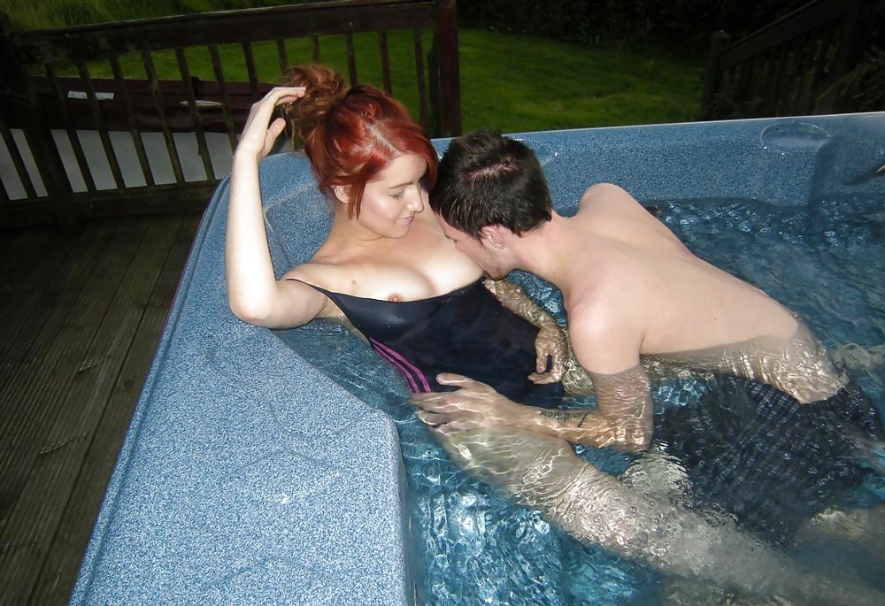 Couple fuck in jacuzzi in a swimsuit #28204056