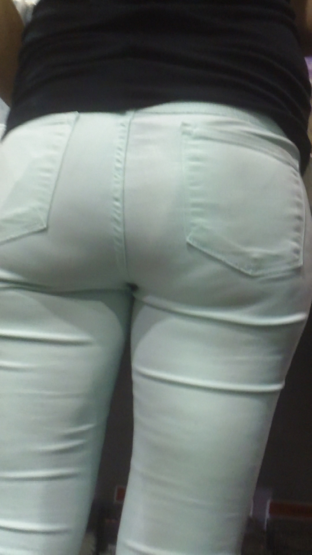 Big juicy teen ass & butt in jeans #32681791