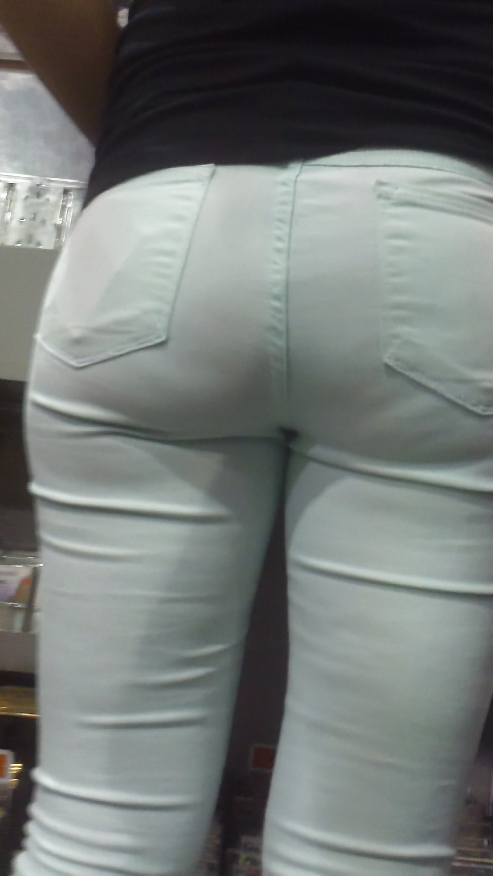 Big juicy teen ass & butt in jeans #32681800