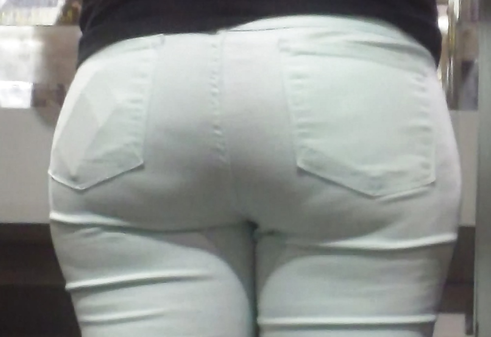 Big juicy teen ass & butt in jeans #32681900