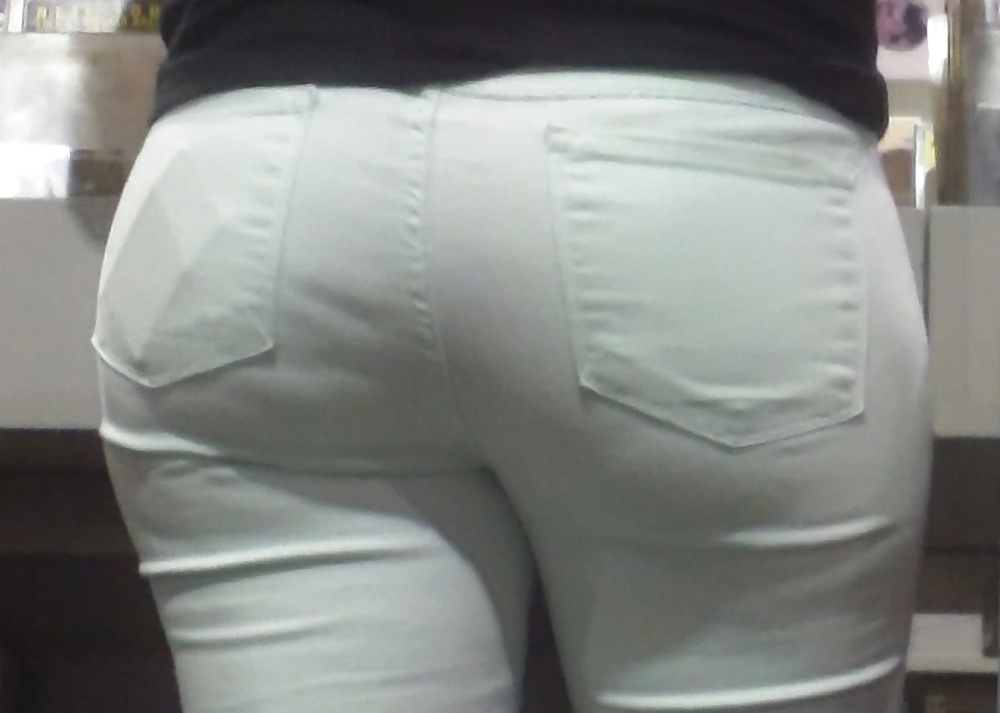 Big juicy teen ass & butt in jeans #32681916