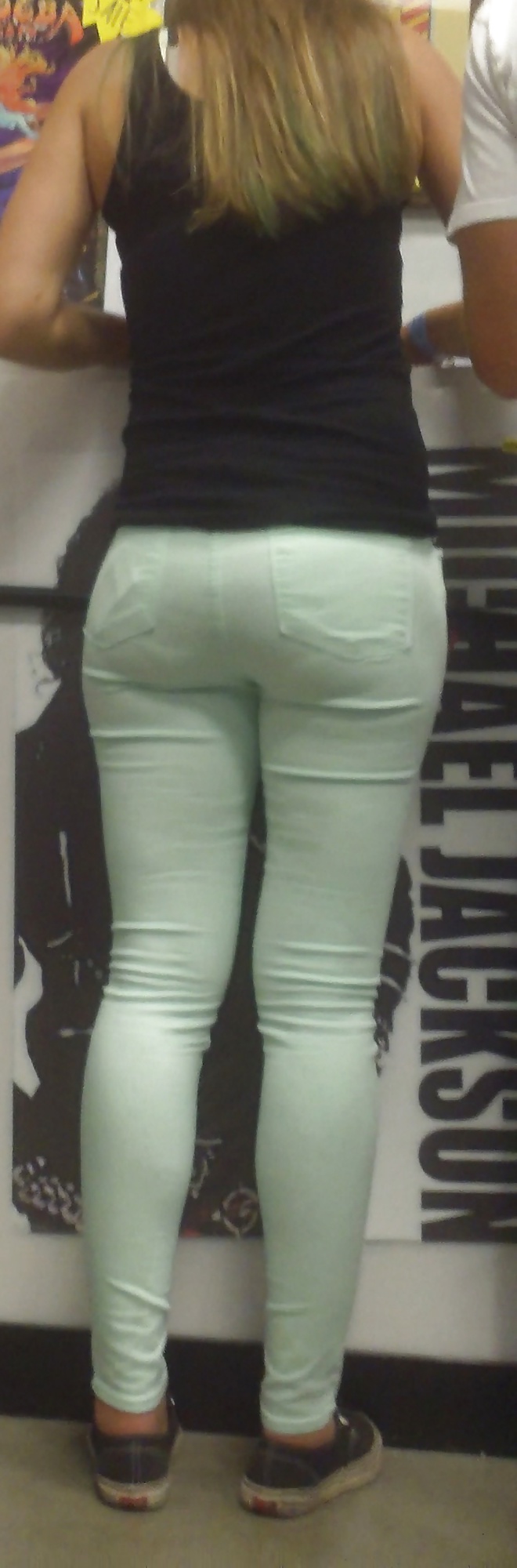 Big juicy teen ass & butt in jeans #32681948