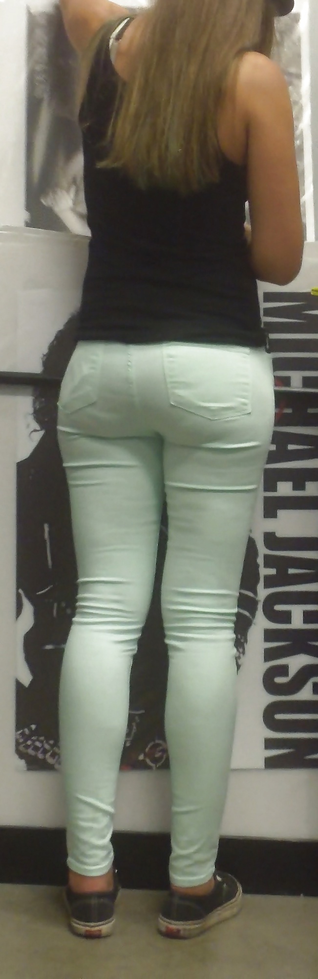 Big juicy teen ass & butt in jeans #32681957