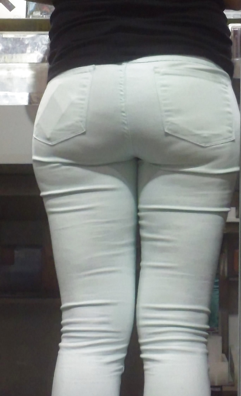 Big juicy teen ass & butt in jeans #32682019