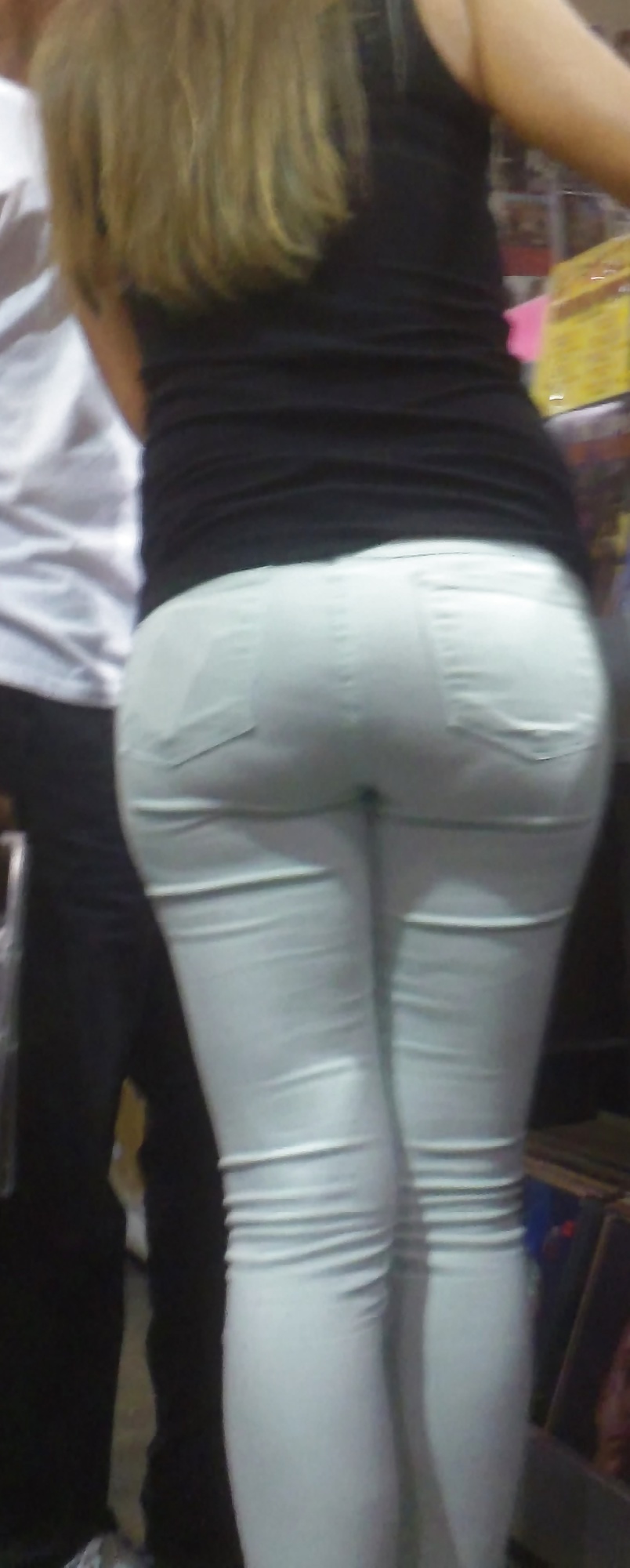 Big juicy teen ass & butt in jeans #32682031
