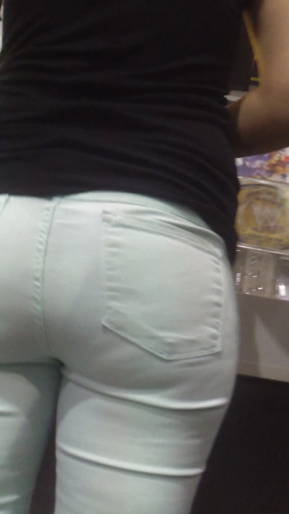 Big juicy teen ass & butt in jeans #32682048
