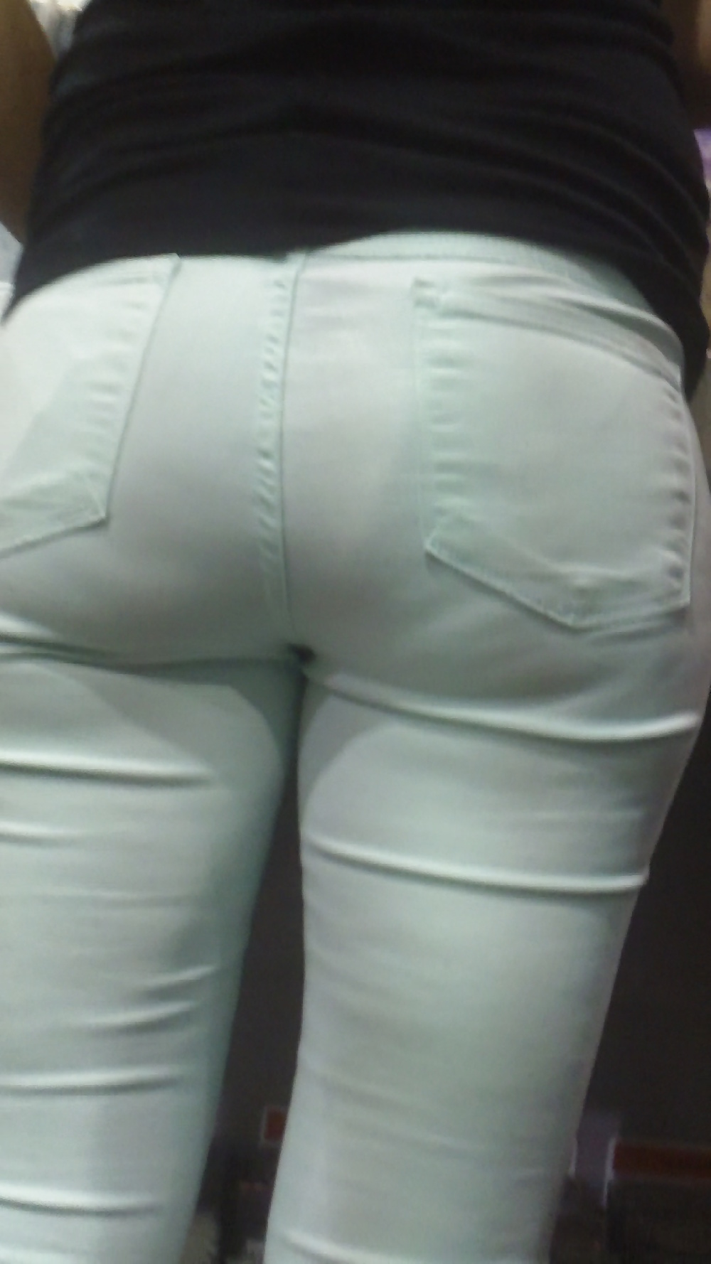 Big juicy teen ass & butt in jeans #32682056