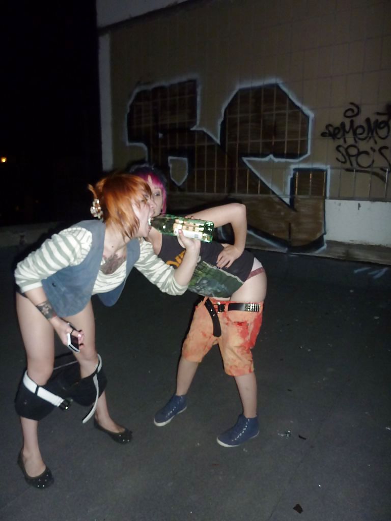 3 emo slags party naked #26148535