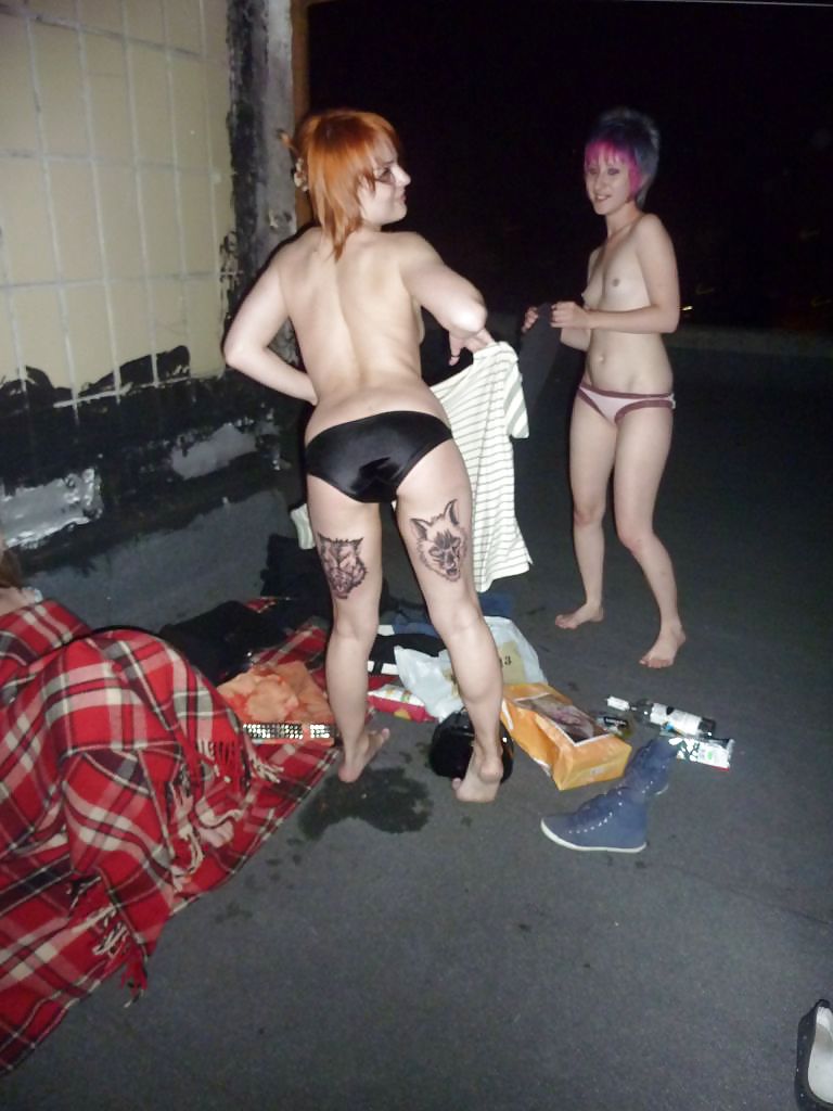 3 emo slags party naked #26148657