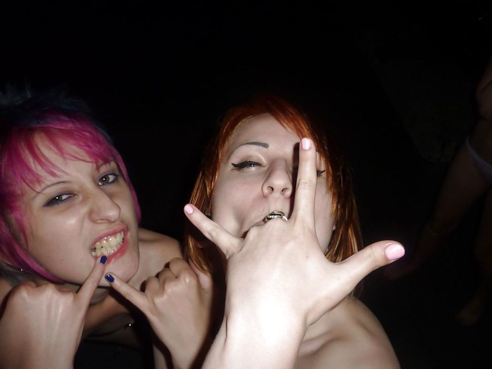 3 emo slags party naked #26148737