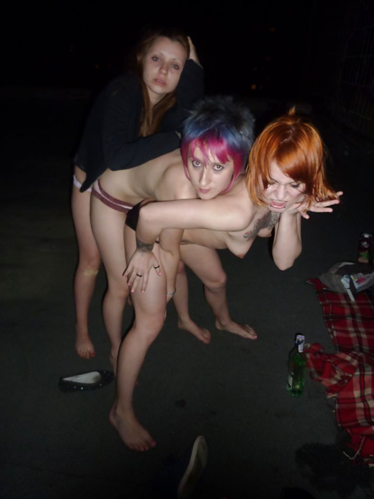3 emo slags party naked #26148764