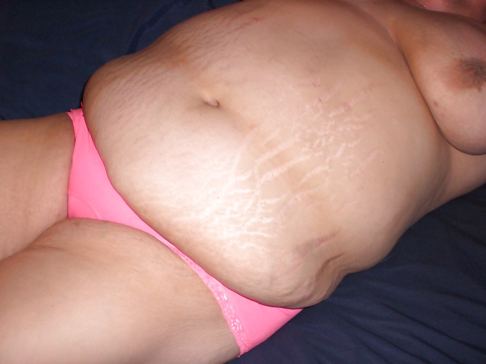 2014 new Saggy tits Flabby thigs Strech marked BBW slob wife #27840192