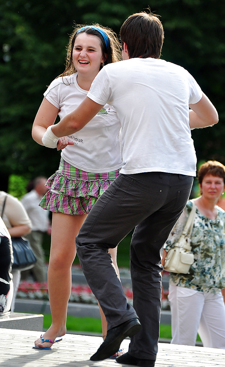 Girls street candid upskirt (1) #36556806