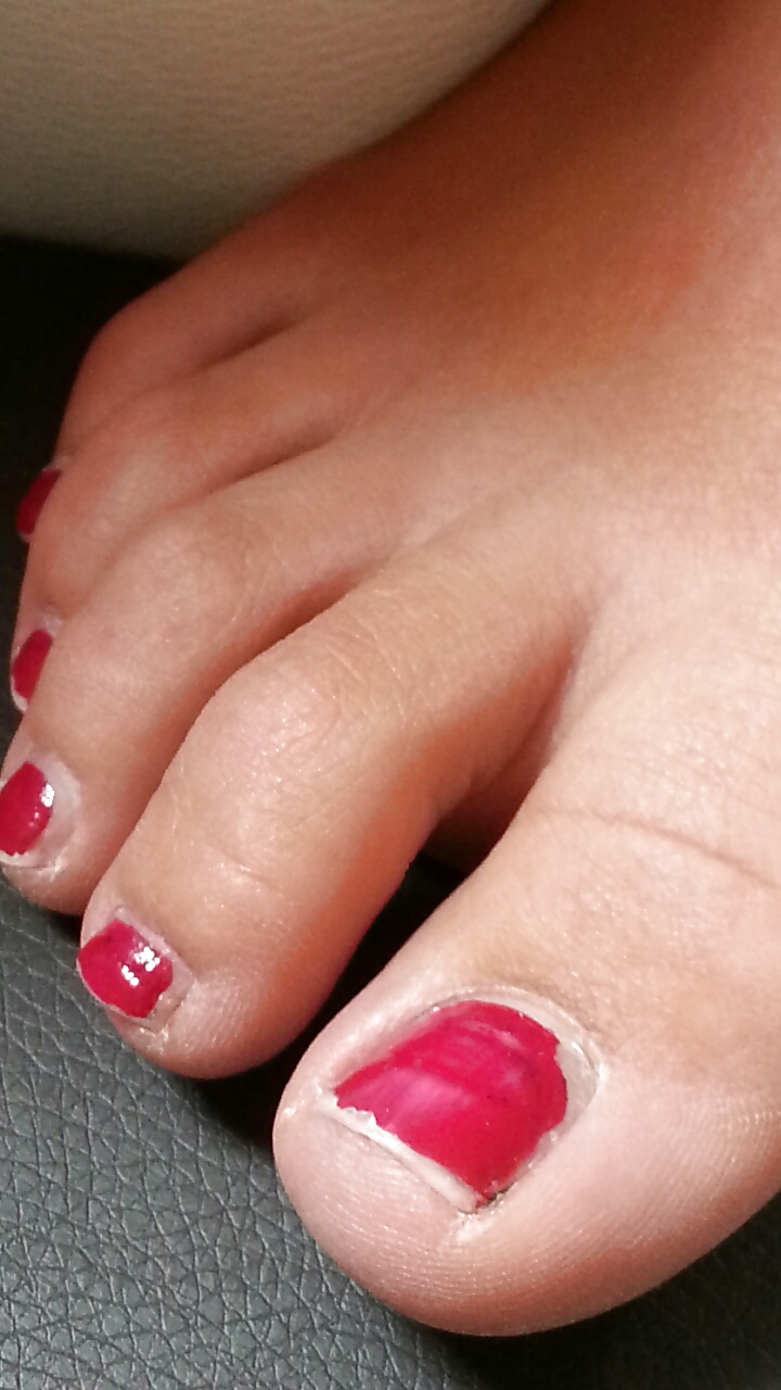 French lover wife red toes feet #28029915