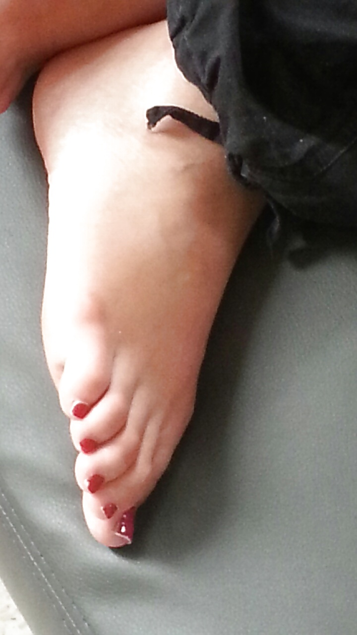 Französisch Liebhaber Frau Rot Zehen Füße #28029958