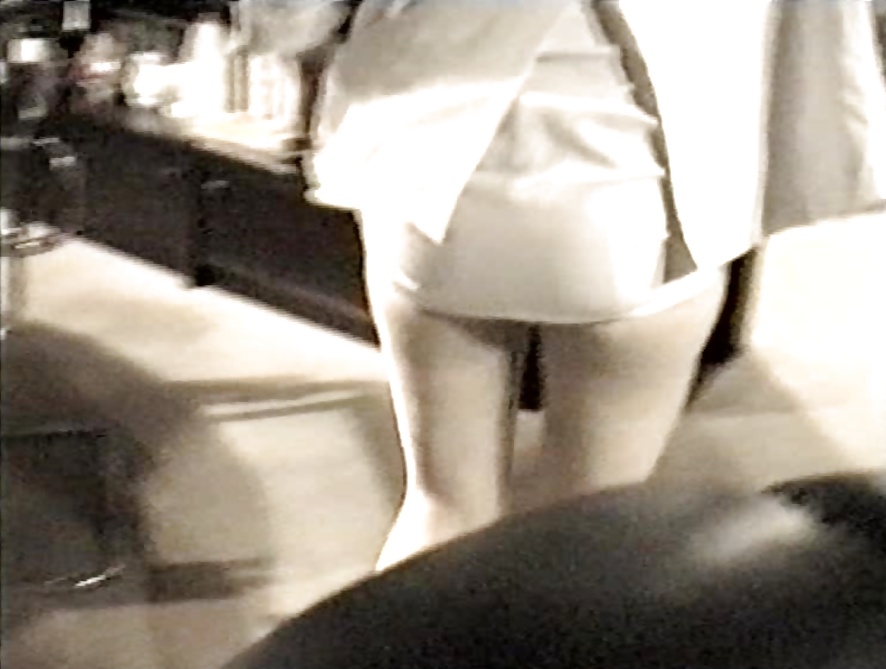 SAG - Sexy Tits & Legs In White Short Mini Costume 05 #34795145