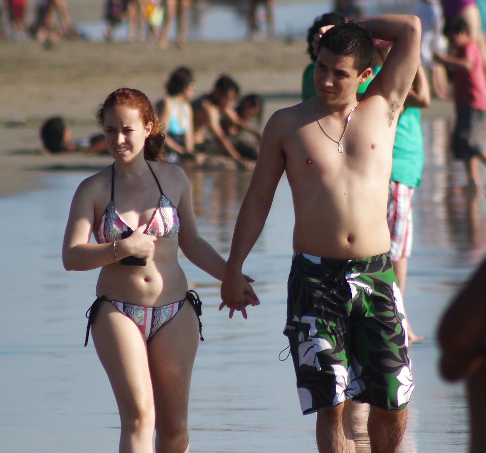 Couple on the beach (voyeur vacation) #35513387
