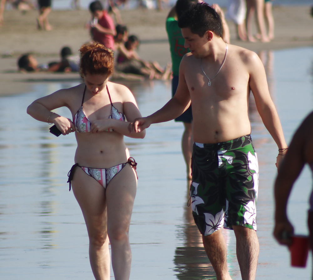 Couple on the beach (voyeur vacation) #35513413