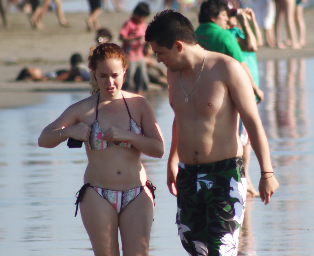 Couple on the beach (voyeur vacation) #35513425