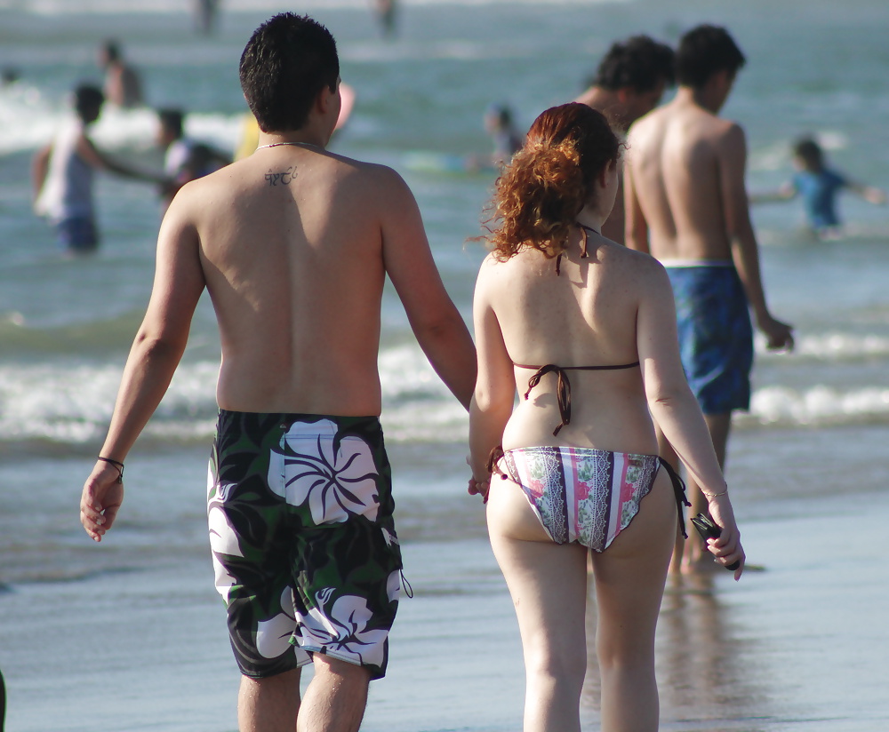 Couple on the beach (voyeur vacation) #35513597