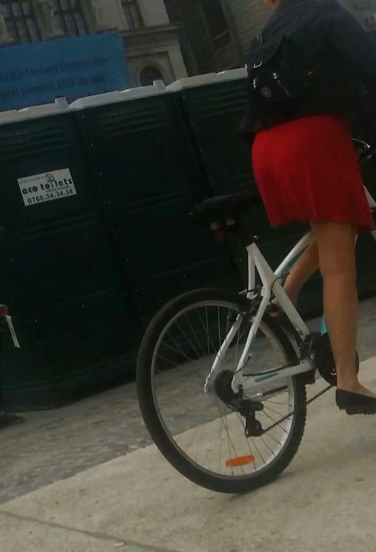 Spy sexy women in bicycle romanian #30468225